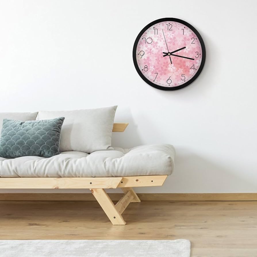 桜の掛け時計 Amazon.co.jp: あいのにじょ 桜 花柄 (117) 円形掛け時計 木製